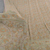 Sanskriti Vintage Sarees Mauve Pure Georgette Silk Printed Sari 5yd Craft Fabric