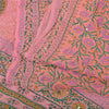 Sanskriti Vintage Sarees Hand Block Printed Sparkles Pure Georgette Sari Fabric