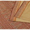 Sanskriti Vintage Sarees Art Silk/Net Mesh Hand Beaded Woven Premium Sari Fabric