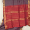 Sanskriti Vintage Dark Red Sarees Pure Cotton Woven Zari Premium Sari Fabric