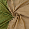 Sanskriti Vintage Peach/Green Sarees Pure Silk Woven Premium Sari Craft Fabric