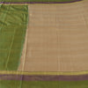 Sanskriti Vintage Peach/Green Sarees Pure Silk Woven Premium Sari Craft Fabric