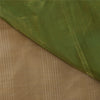 Sanskriti Vintage Peach/Green Sarees Pure Silk Woven Premium Sari Craft Fabric