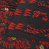 Sanskriti Vintage Black Indian Sarees Blend Silk Hand-Woven Sari 5 YD Fabric