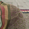 Sanskriti Vintage Purple Sarees Cotton Silk Block Printed Premium Sari Fabric