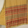 Sanskriti Vintage Yellow/Red Sarees Pure Cotton Hand-Block Printed Sari Fabric