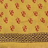 Sanskriti Vintage Yellow/Red Sarees Pure Cotton Hand-Block Printed Sari Fabric