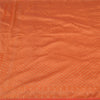 Sanskriti Vintage Orange Indian Sarees Pure Silk Woven Premium Sari Craft Fabric