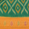 Sanskriti Vintage Yellow/Green Sarees Pure Cotton Woven Ikat Premium Sari Fabric