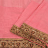 Sanskriti Vintage Pink Sarees Pure Silk Embroidered Woven Premium Sari Fabric