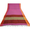 Sanskriti Vintage Indian Sarees Handloom Cotton Woven Block Printed Sari Fabric