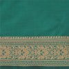 Sanskriti Vintage Green/Beige Sarees Blend Cotton Woven Premium Sari Fabric