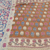 Sanskriti Vintage Brown/Cream Sarees Pure Cotton Handmade Kalamkari Sari Fabric