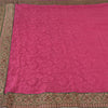 Sanskriti Vintage Sarees Indian Hot-Pink Cotton Silk Woven Sari 5yd Craft Fabric