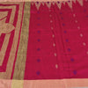 Sanskriti Vintage Sarees Pink Cotton Tant Hand Woven Bengali Sari Craft Fabric