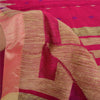 Sanskriti Vintage Sarees Pink Cotton Tant Hand Woven Bengali Sari Craft Fabric