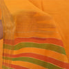 Sanskriti Vintage Indian Yellow Sarees Pure Silk Woven Ethnic Sari Craft Fabric