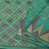 Sanskriti Vintage Indian Green Sarees Pure Silk Hand Beaded Premium Sari Fabric