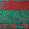 Sanskriti Vintage Red/Green Sarees Pure Georgette Woven Premium Sari 5yd Fabric