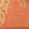 Sanskriti Vintage Peach/Yellow Sarees Pure Georgette Embroidered Sari 5yd Fabric