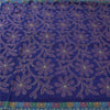 Sanskriti Vintage Purple Sarees Pure Crepe Embroidered Ethnic Sari Craft Fabric