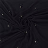 Sanskriti Vintage Sarees Black Hand Beaded Zardozi Pure Georgette Sari 6ydFabric