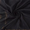 Sanskriti Vintage Sarees Indian Black Zari Woven Pure Silk Sari 5yd Craft Fabric