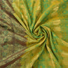 Sanskriti Vintage Sarees Indian Green Bollywood Blend Silk Sari 5yd Craft Fabric