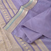 Sanskriti Vintage Lavender Sarees Pure Silk Woven Premium Sari 5yd Craft Fabric