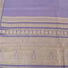 Sanskriti Vintage Lavender Sarees Pure Silk Woven Premium Sari 5yd Craft Fabric