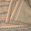 Sanskriti Vintage Peach Sarees Pure Cotton Woven Premium Sari 5+ yd Craft Fabric