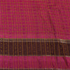 Sanskriti Vintage Magenta/Brown Sarees Cotton Silk Embroidered Sari Craft Fabric