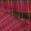 Sanskriti Vintage Magenta/Brown Sarees Cotton Silk Embroidered Sari Craft Fabric