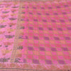 Sanskriti Vintage Indian Pink Sarees Pure Silk Woven Ethnic Sari 5ydCraft Fabric