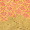 Sanskriti Vintage Indian Yellow Sarees Pure Silk Woven Premium Sari Craft Fabric