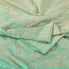 Sanskriti Vintage Green Sarees Pure Silk Printed Premium Sari 5+ yd Craft Fabric