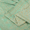 Sanskriti Vintage Green Sarees Pure Silk Printed Premium Sari 5+ yd Craft Fabric