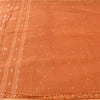 Sanskriti Vintage Orange Sarees Pure Cotton Woven Premium Sari 5+yd Craft Fabric