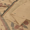 Sanskriti Vintage Indian Beige Sarees Pure Cotton Woven Sari Ethnic Craft Fabric