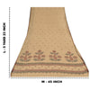 Sanskriti Vintage Indian Beige Sarees Pure Cotton Woven Sari Ethnic Craft Fabric