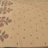 Sanskriti Vintage Indian Beige Sarees Pure Cotton Woven Sari Ethnic Craft Fabric