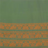 Sanskriti Vintage Green Sarees Pure Cotton Woven Premium Sari 5+yd Craft Fabric