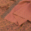 Sanskriti Vintage Indian Brown Sarees Pure Cotton Woven Ethnic Sari Craft Fabric