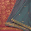 Sanskriti Vintage Green/Red Sarees Pure Cotton Woven Premium Sari Craft Fabric