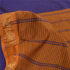 Sanskriti Vintage Blue/Brown Sarees Pure Silk Woven Premium Sari 5ydCraft Fabric