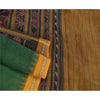 Sanskriti Vintage Saree Rare Odisha Animal HandWoven Ikat Blend Silk Sari Fabric