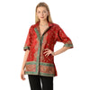 Limited Edition Sanskriti India Red Green Upcycled Blazer