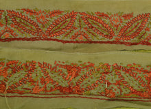 Load image into Gallery viewer, Antique Vintage Saree Border Hand Embroidered Indian Trims Lace 1.5&quot;W +1 Yard
