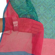 Load image into Gallery viewer, Sanskriti Vintage Dupatta Long Stole Pure Georgette Silk Blue Printed Scarves
