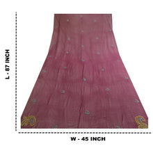 Load image into Gallery viewer, Sanskriti Vintage Dupatta Long Stole Georgette Purple Hand Beaded Wrap Scarves
